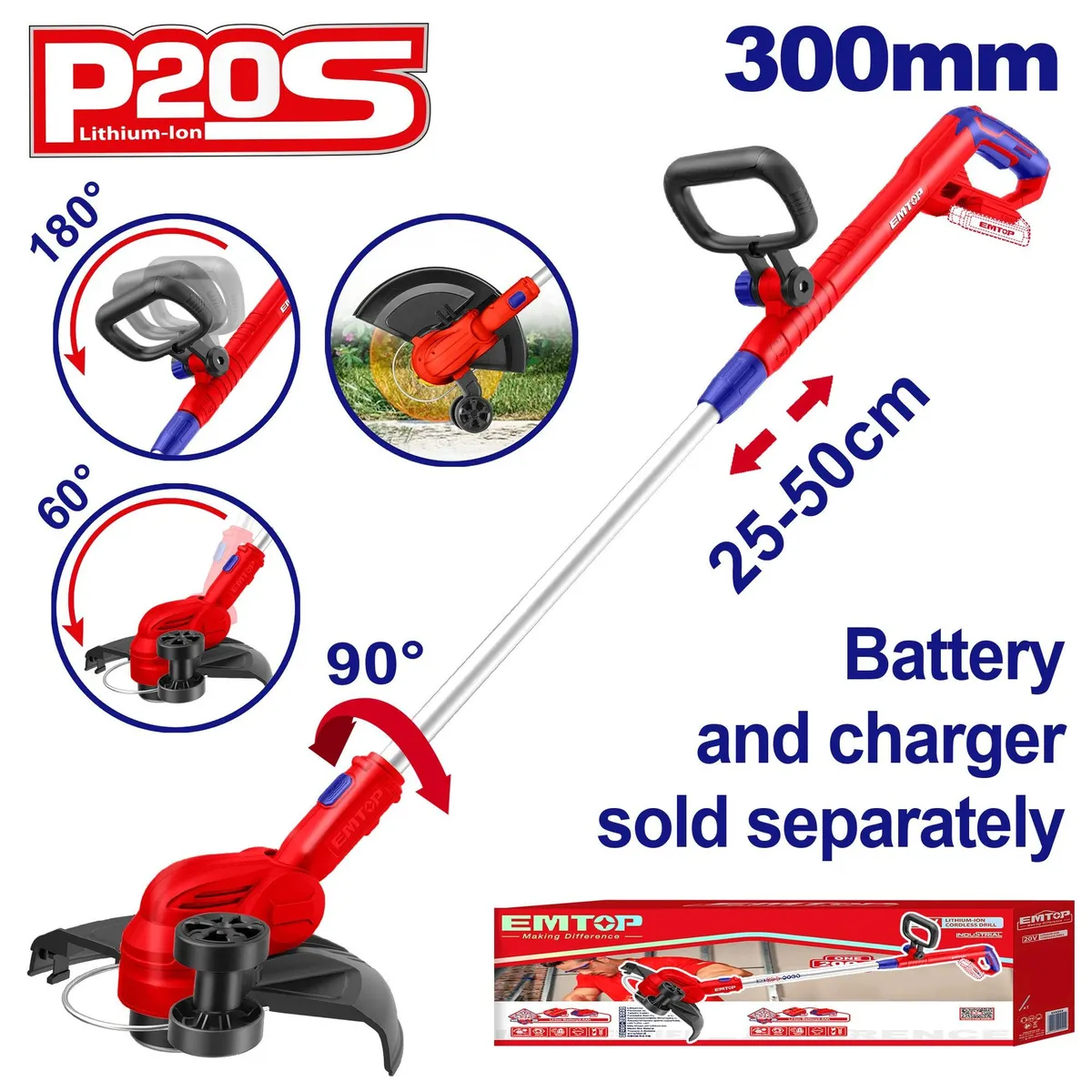 เครื่องตัดหญ้าแบต 20V ELGT20328