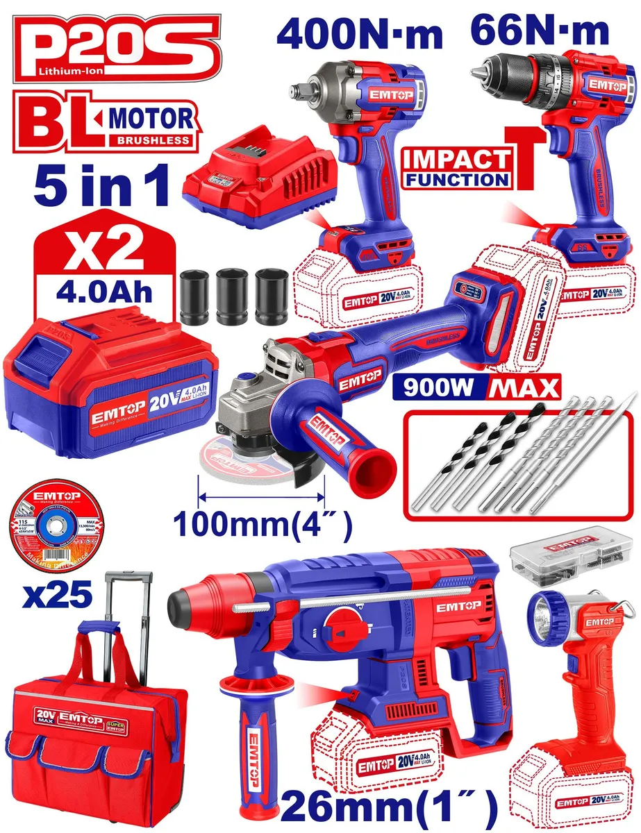 ชุดCOMBO 5 ชิ้น EMTOP ECKL20581