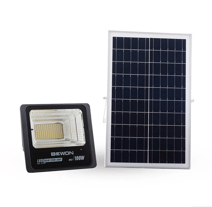 โคมสปอตไลท์ โซล่าเซลล์ 100W BEWON 3แสง